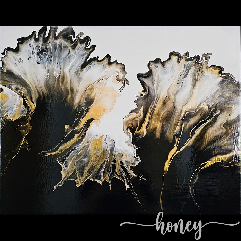 Above and Below fluid art by Silvi Honey